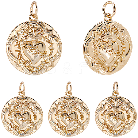 12Pcs Brass Pendants KK-BBC0024-99-1