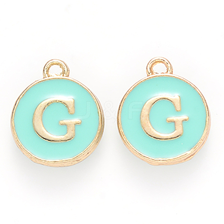 Golden Plated Alloy Enamel Charms LS-ENAM-S118-05G-1