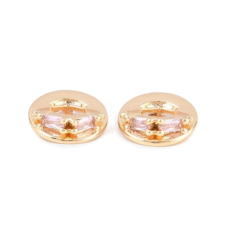 Brass Micro Pave Cubic Zirconia Pendants KK-L261-17G-02-1