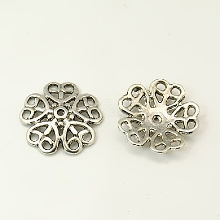 Tibetan Style Alloy Bead Caps K08YD041-1