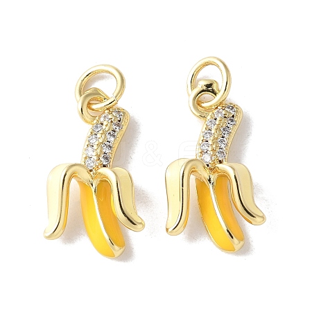 Brass Micro Pave Cubic Zirconia Pendants KK-A252-26B-G-1