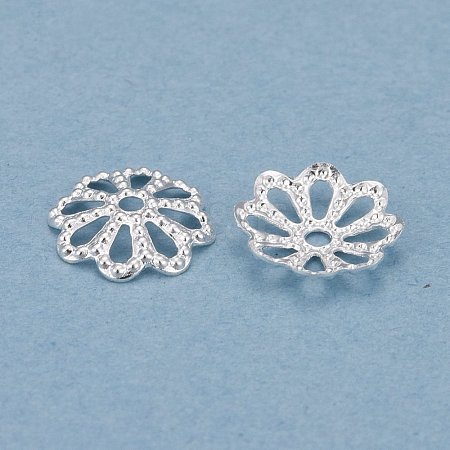 Brass Multi-Petal Bead Caps KK-K253-22S-1