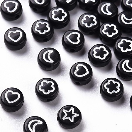 Opaque Acrylic Beads MACR-N008-40C-1