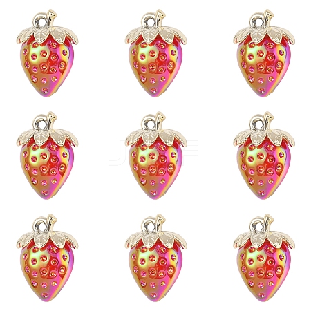 10Pcs Transparent Acrylic Pendants MACR-FS0002-08C-1