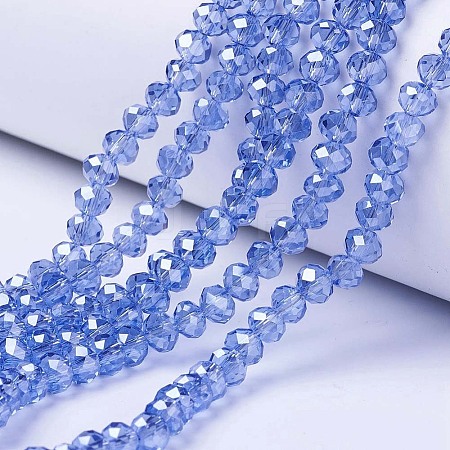 Electroplate Glass Beads Strands LS-EGLA-A034-T4mm-A17-1