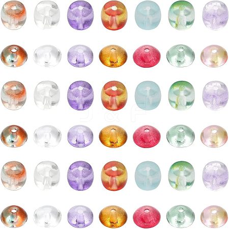 CHGCRAFT 280pcs 14 Style Transparent Glass Beads GLAA-CA0001-49-1