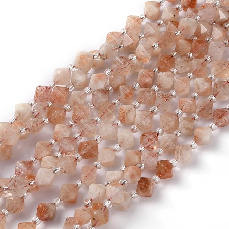 Natural Sunstone Beads Strands G-Z014-11-1