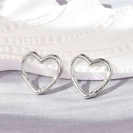 Brass Huggie Hoop Earrings EJEW-C502-09P-1