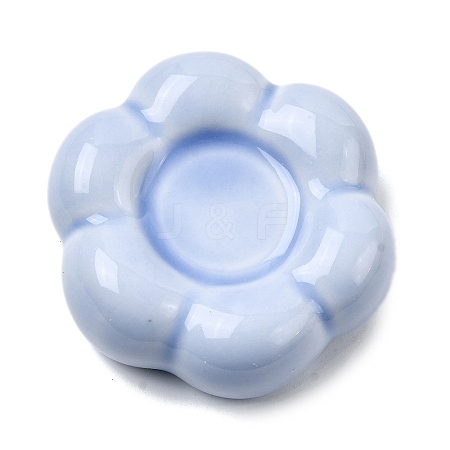 Flower Porcelain Display Decorations DJEW-G049-01D-1