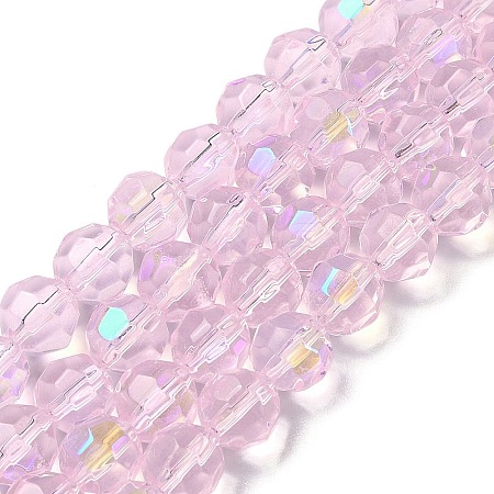 Electroplate Glass Beads Strands EGLA-Q129-02A-AB02-1