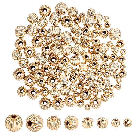 120Pcs 4 Styles Brass Beads KK-PH0013-41-1
