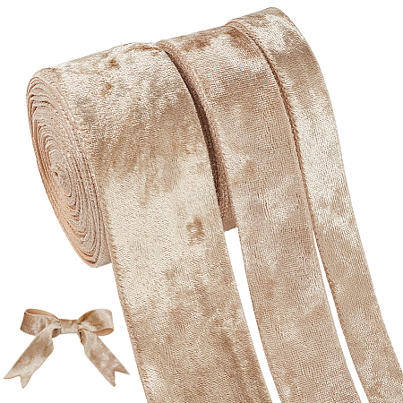 15 Yards 3 Styles Polyester Single Face Velvet Ribbons SRIB-BC0001-31A-1