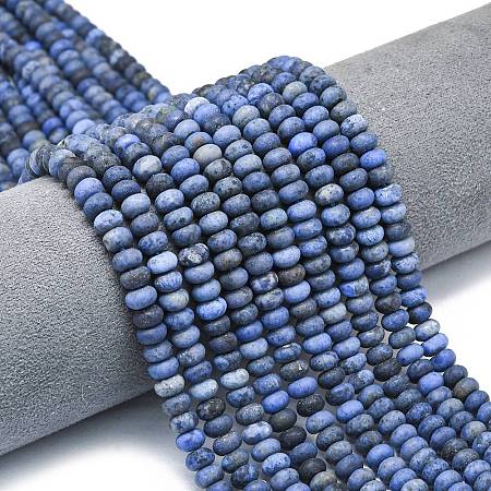 Natural Dumortierite Beads Strands G-P575-A03-6x4mm-1