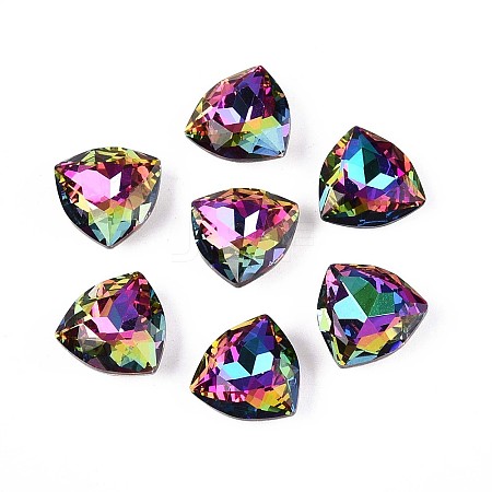DIY Pointed Back K9 Glass Rhinestone Cabochons RGLA-T071-12mm-001VO-1