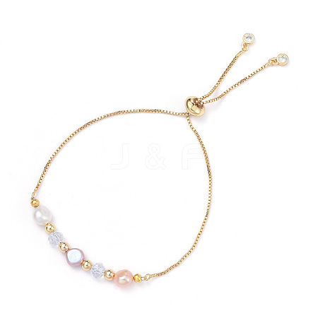 Adjustable Brass Slider Bracelets BJEW-JB05182-1