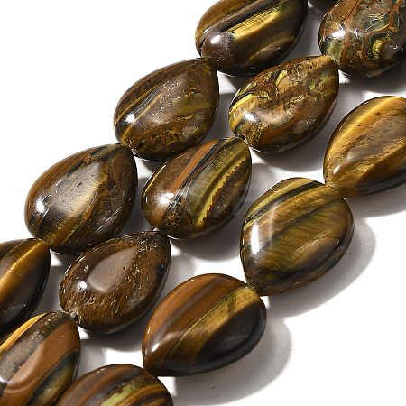 Natural Tiger Eye Beads Strands G-P561-B03-01-1