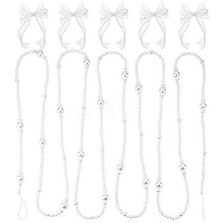 ABS Plastic Imitation Pearl Party Decorations HJEW-PH02544-1