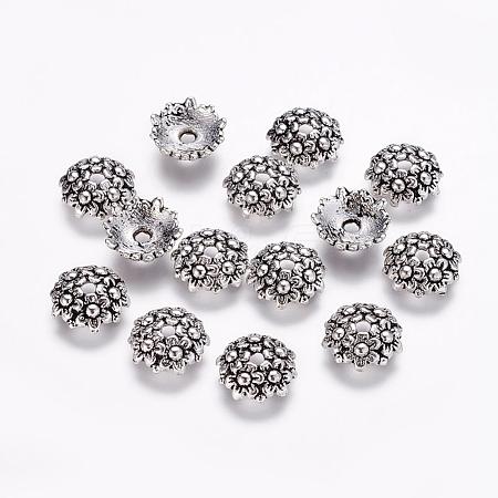 Tibetan Style Alloy Bead Caps LF1650Y-1