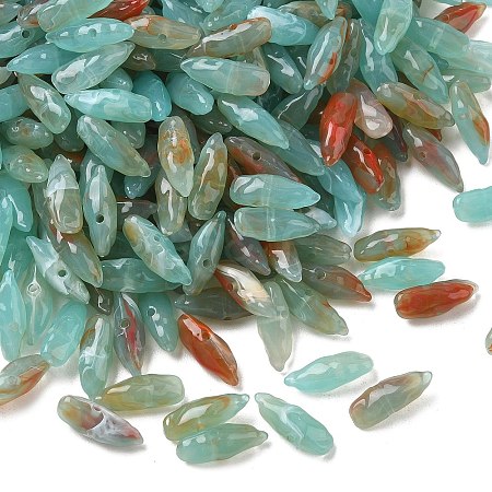 Two Tone Imitation Gemstone Style Acrylic Beads AC-CBA6852-01L-1