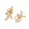 Alloy Crystal Rhinestone Pendants PALLOY-E775-14G-2