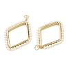 ABS Plastic Pearl Pendants KK-H259-03G-2