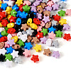  200Pcs 10 Colors Opaque Acrylic Beads OACR-TA0001-42-11