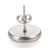 Non-Tarnish 304 Stainless Steel Stud Earring Settings X-STAS-K202-05E-P-3