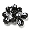 Opaque Acrylic Beads X-SACR-G039-01A-1