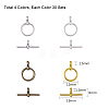 Tibetan Style Toggle Clasps TIBE-PH0004-94-2