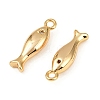 Ocean Theme Brass Micro Pave Cubic Zirconia Pendants X1-KK-F902-08A-G-2