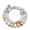 Natural Aquamarine Beads Strands G-F591-29A-10mm-04-3