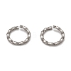 304 Stainless Steel Twisted Jump Rings STAS-H129-08P-1