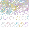 150Pcs 6 Colors Plastic Loose Leaf Book Binder Hinged Rings FIND-TA0010-54C-1