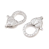 Brass Lobster Claw Clasps KK-H287-08G-P-2