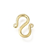 Brass S-Hook Clasps KK-CBA0DF0-13G-1