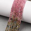 Gradient Color Natural Multicolor Tourmaline Beads Strands G-D110-A02-10-2