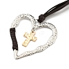 Alloy Pendant Necklaces NJEW-K261-09D-PG-2