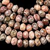 Natural Leopard Skin Jasper Beads Strands G-D344-A24-5