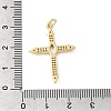 Easter Brass Micro Pave Clear Cubic Zirconia Pendants KK-E799-05C-G-3
