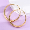 304 Stainless Steel Hoop Earrings EJEW-Z093-01G-01-2