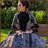 Polyester Lace Collar & Oversleeves AJEW-WH0709-242B-4
