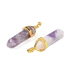Natural Charoite Pointed Pendants X-G-G902-A03-4