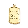 Rack Plating Brass Micro Pave Cubic Zirconia Pendants KK-M230-37G-3