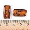 Handmade Gold Sand Lampwork Beads Strands LAMP-Q045-08A-01-4