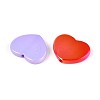 UV Plating Opaque Acrylic Beads OACR-T028-40-2