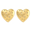 Brass Micro Pave Clear Cubic Zirconia Stud Earrings EJEW-L295-002A-G-1