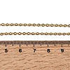 2.5MM Unisex 304 Stainless Steel Textured Cable Chain Necklaces NJEW-P356-13G-5