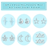 12Pcs 6 Styles Alloy Pendants FIND-FS0003-38P-3