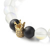 Reiki Crystal Synthetic Moonstone Stretch Bracelets Set for Girl Women Gift BJEW-JB06789-8