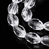 Transparent Glass Beads Strands EGLA-A037-T6x8mm-D01-3